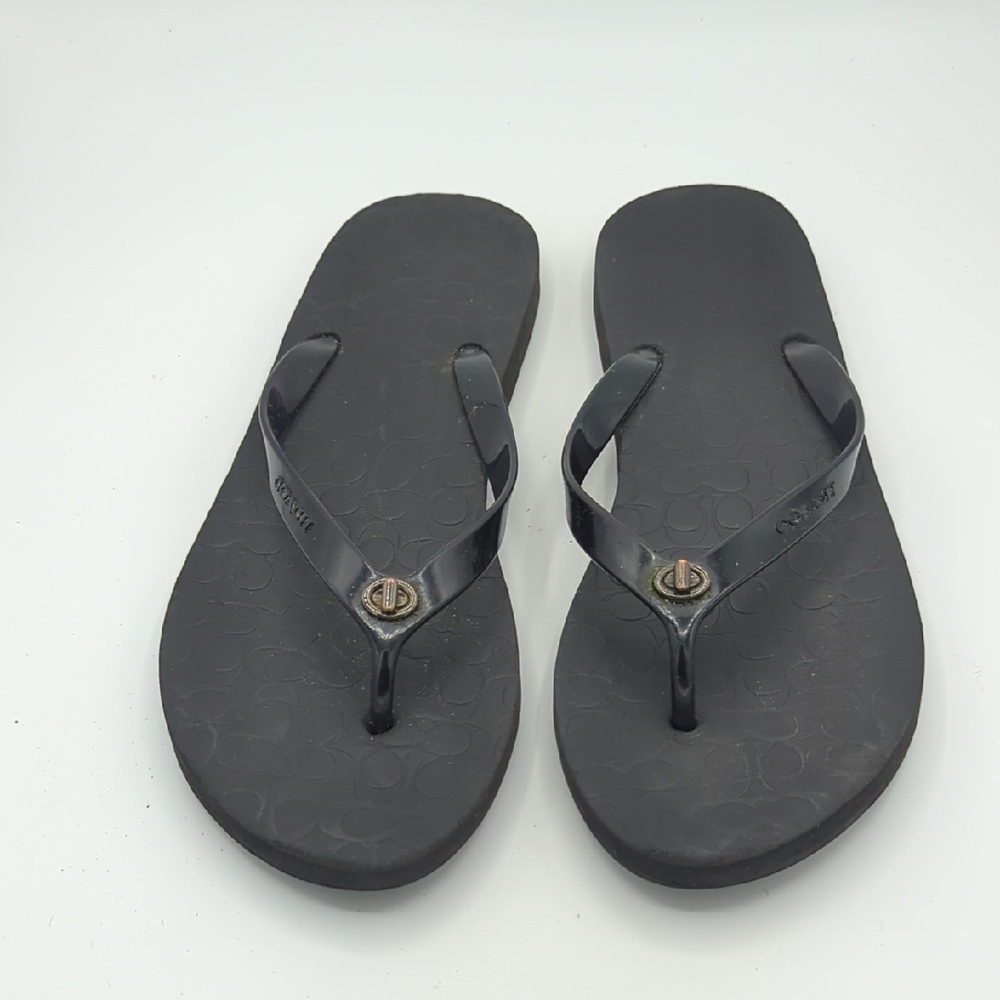 Coach Flip Flop Sandals.